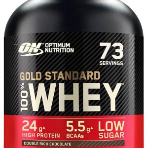 Optimum Nutrition Gold Standard 100% Whey Protein Powder, Double Rich Chocolate, 5 Pound